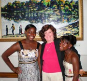 Akuah, Cathi and Dora at celebration ACD